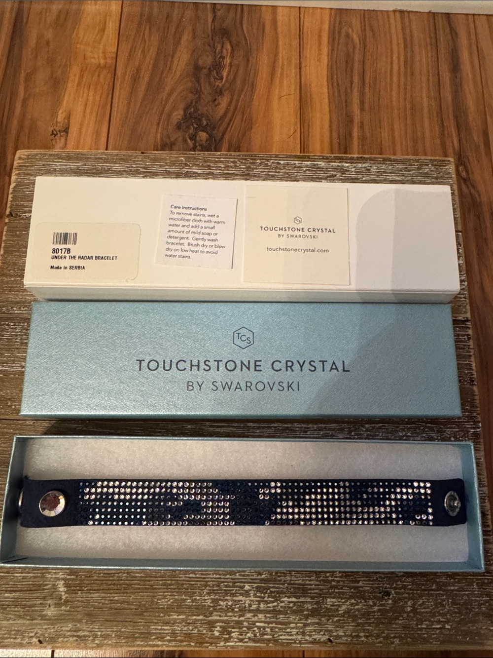 Brand new in Box Touchstone Crystal Under the Radar Bracelet
